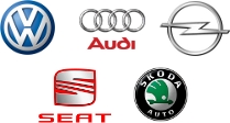 AUDI VOLKSWAGEN OPEL SKODA SEAT